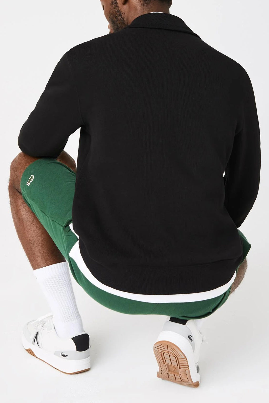 Lacoste - Cotton Sweatshirt With a Stand-up Zipper
