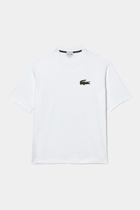 Thumbnail for Lacoste - Unisex Loose Fit Large Crocodile Organic Cotton T-shirt