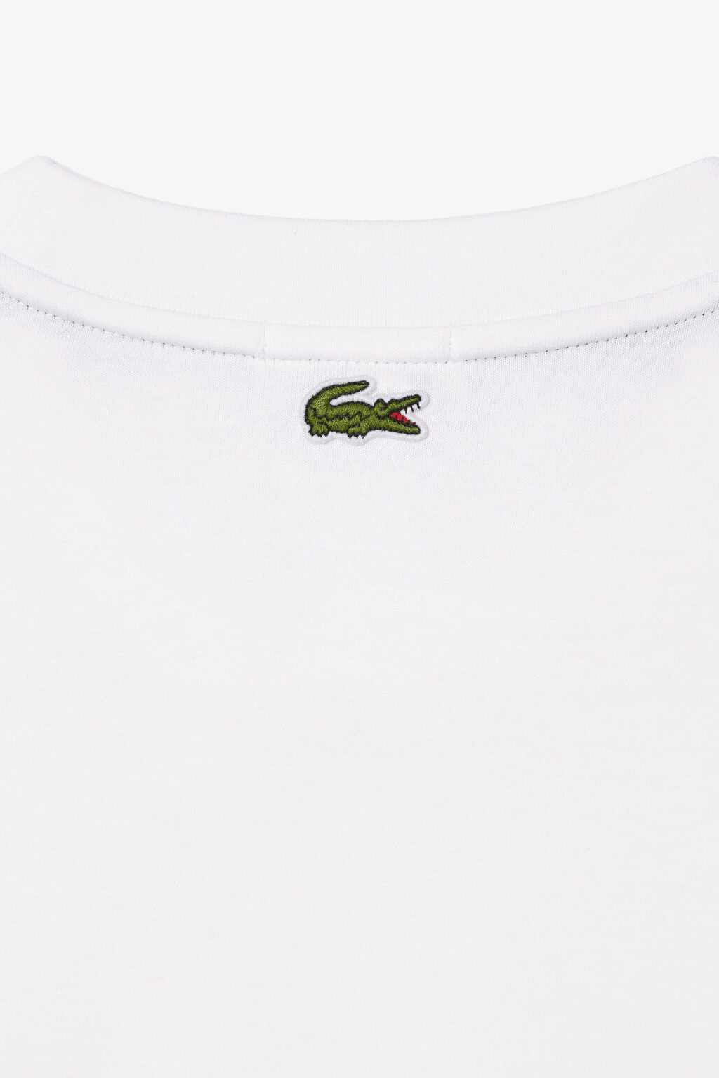 Lacoste - Unisex Loose Fit Large Crocodile Organic Cotton T-shirt