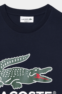 Thumbnail for Lacoste - Cotton Jersey Signature Print T-shirt