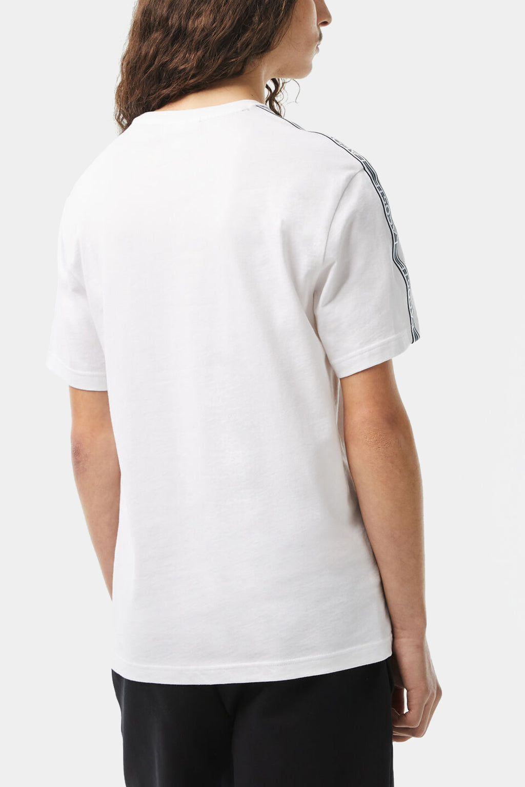 Lacoste - Men’s Lacoste Regular Fit Logo Stripe T-shirt