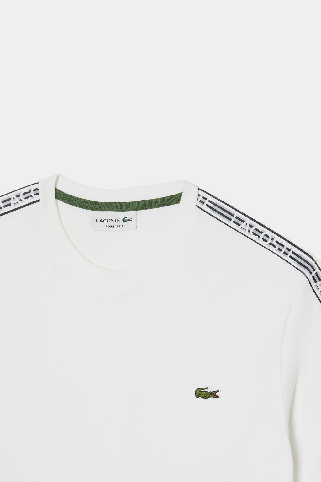 Lacoste - Men’s Lacoste Regular Fit Logo Stripe T-shirt