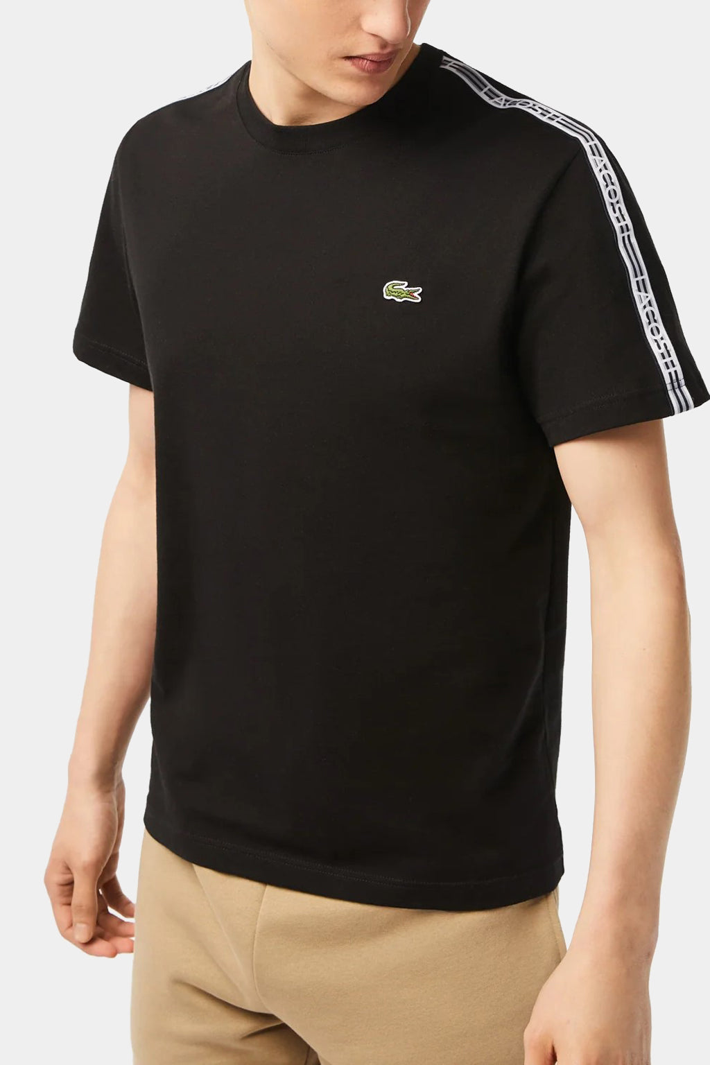 Lacoste - Men’s Lacoste Regular Fit Logo Stripe T-shirt