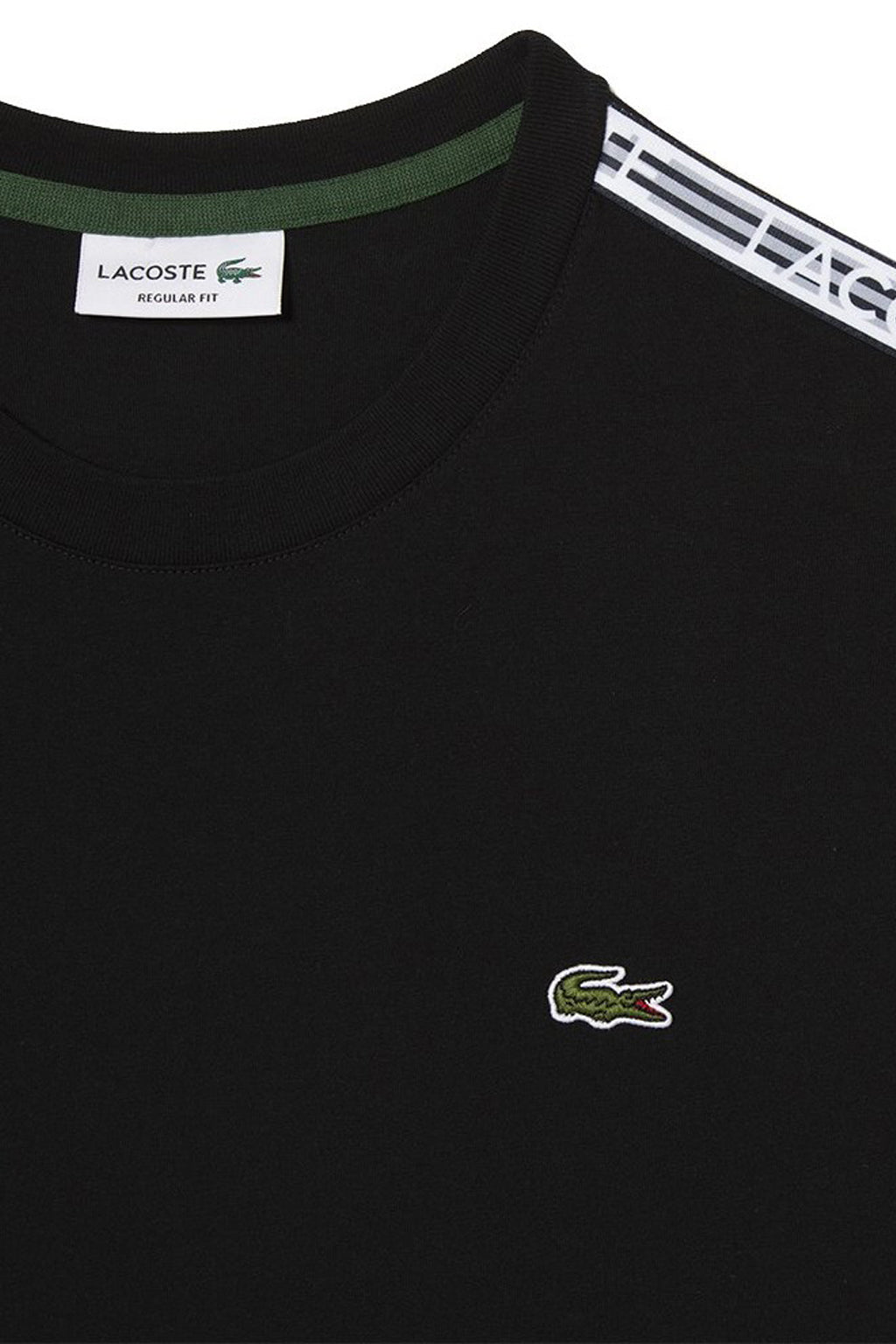 Lacoste - Men’s Lacoste Regular Fit Logo Stripe T-shirt