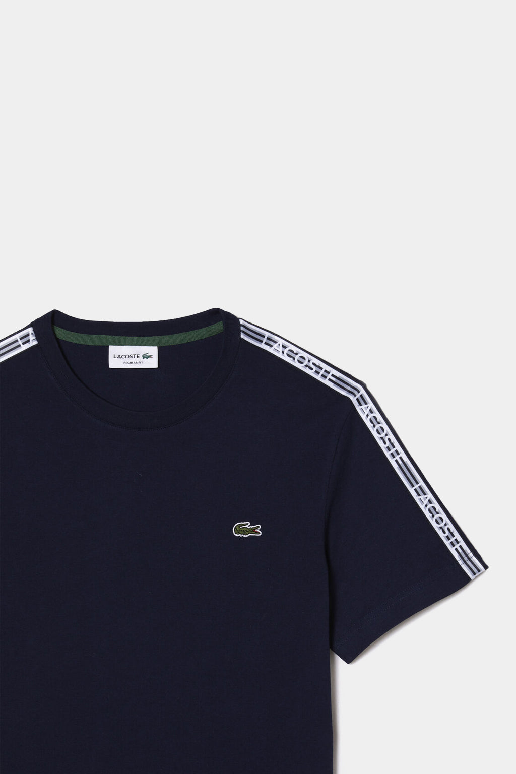 Lacoste - Men’s Lacoste Regular Fit Logo Stripe T-shirt