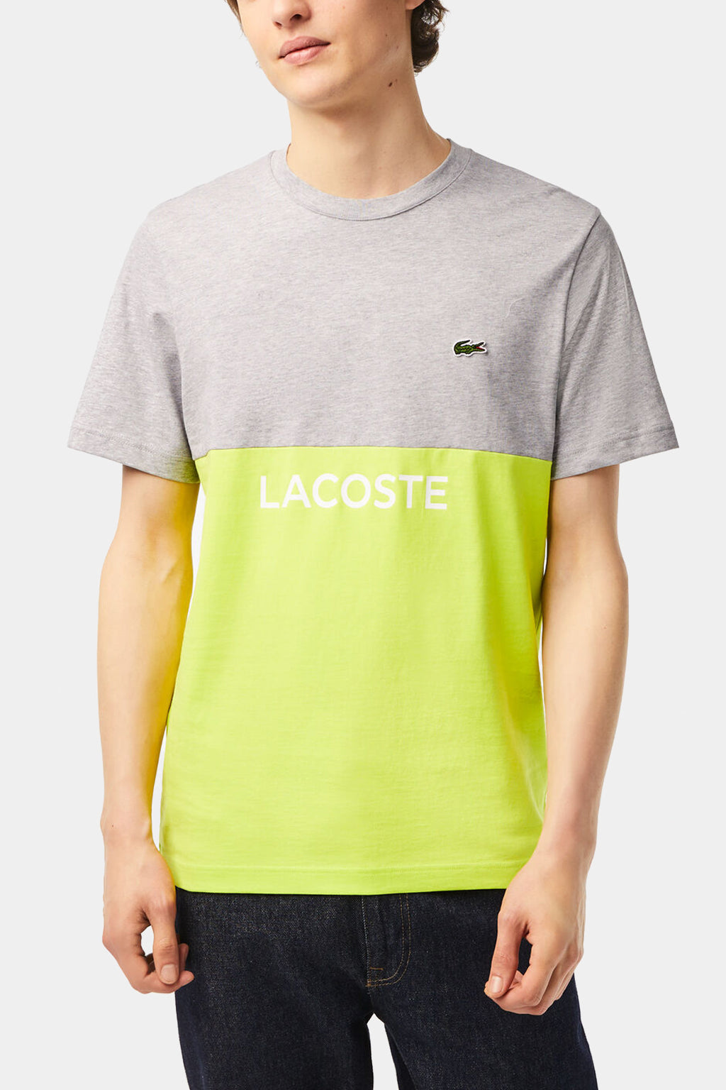 Lacoste - Men’s Lacoste Regular Fit Cotton Jersey Colourblock T-shirt
