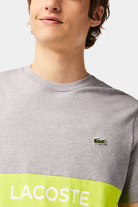 Thumbnail for Lacoste - Men’s Lacoste Regular Fit Cotton Jersey Colourblock T-shirt
