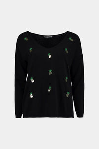 Thumbnail for Hailys - Women's Sweatshirt Pineapple Design