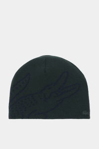 Thumbnail for Lacoste - Wool Jacquard Crocodile Beanie