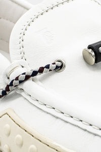 Thumbnail for Tod's - Men's White Leather Gommino Loafers