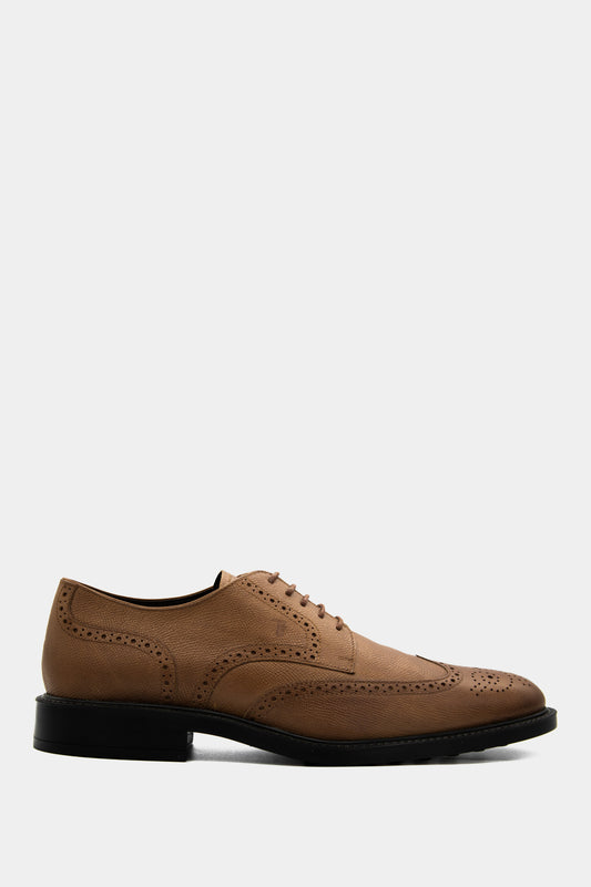 Tod's - Men's Biscuit Derby With Brogue Motif