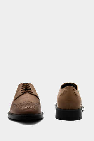 Tod's - Men's Biscuit Derby With Brogue Motif