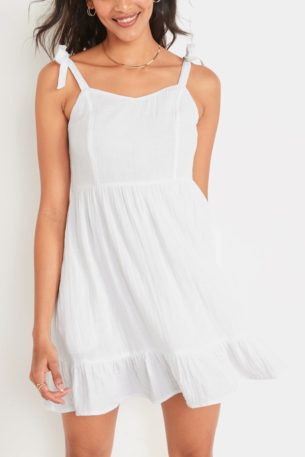 Old Navy - Fit & Flare Tie-Shoulder Mini Cami Dress