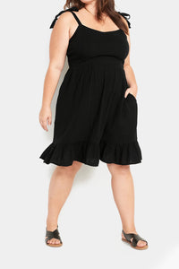 Thumbnail for Old Navy - Fit & Flare Tie-Shoulder Mini Cami Dress