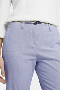 Thumbnail for Tom Tailor - Chino Trousers With Fabric Belt, Organic Cotton