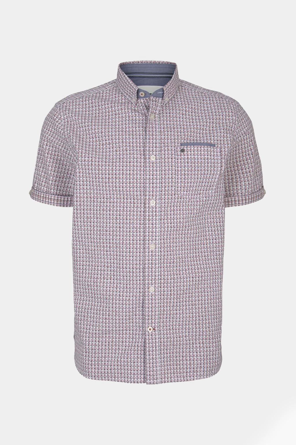 Tom Tailor - Checked short-sleeved shirt