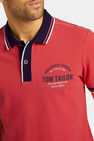 Tom Tailor - Printed Polo Shirt