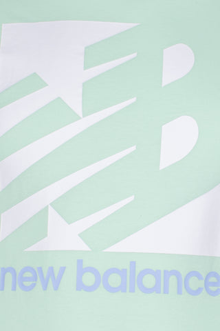 NEW BALANCE - Classic Knockout Printed T-shirt with Short Sleeves