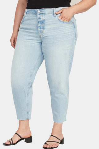 Old Navy - High-Waisted Button-Fly Slouchy Taper Cut-Off Non-Stretch Ankle Jeans for Women