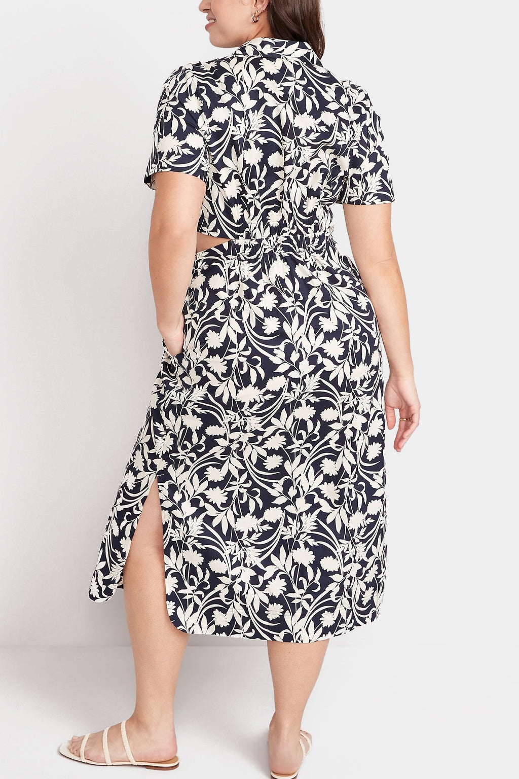 Old Navy - Cutout Midi Shirt Dress for Women