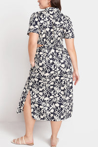 Thumbnail for Old Navy - Cutout Midi Shirt Dress for Women