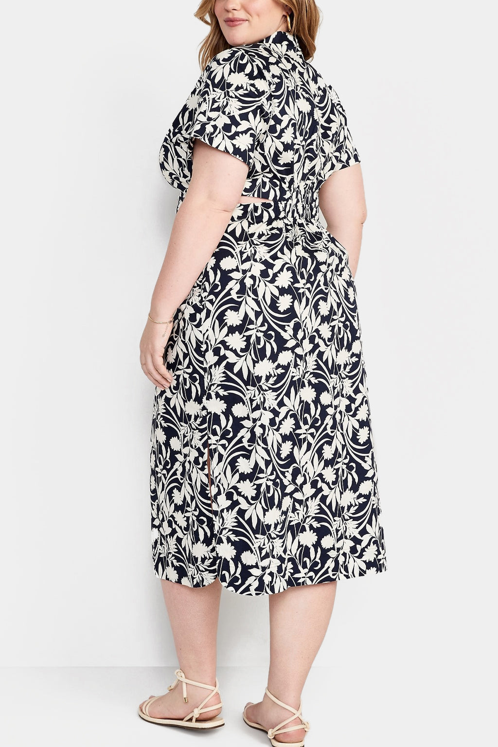 Old Navy - Cutout Midi Shirt Dress for Women