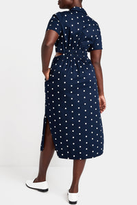 Thumbnail for Old Navy - Cutout Midi Shirt Dress for Women