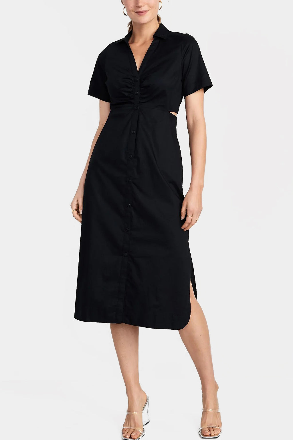 Old Navy - Cutout Midi Shirt Dress for Women