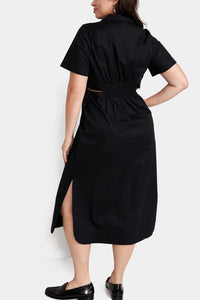 Thumbnail for Old Navy - Cutout Midi Shirt Dress for Women