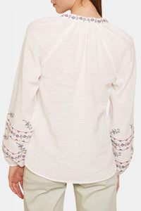 Thumbnail for Spring Field - Long-Sleeved Floral Blouse