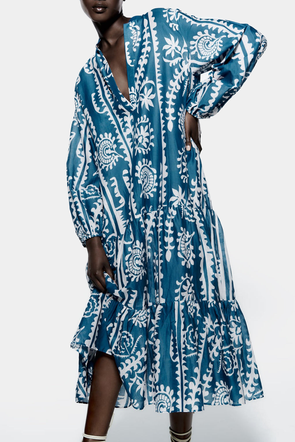 Zara - Printed Panel Dress