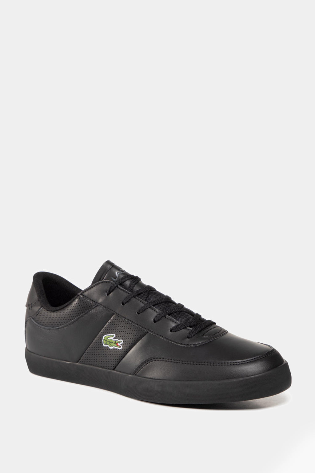 Lacoste - Court Master Perf Stripe Sneakers in Black