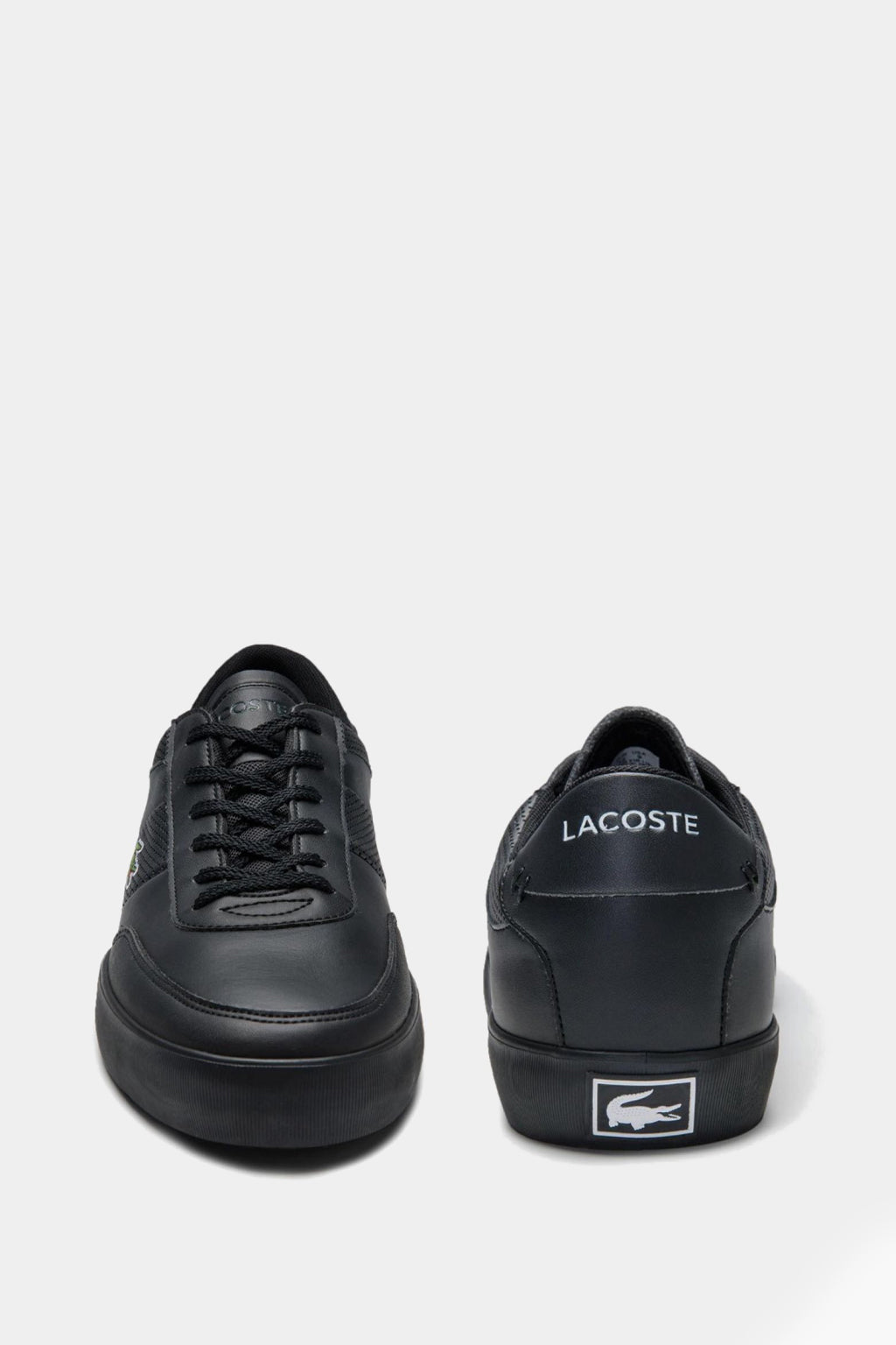 Lacoste - Court Master Perf Stripe Sneakers in Black