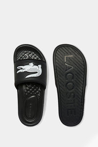 Thumbnail for Lacoste - Croco Dualiste Synthetic Logo Strap Slides