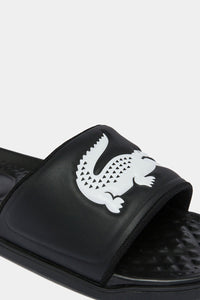 Thumbnail for Lacoste - Croco Dualiste Synthetic Logo Strap Slides