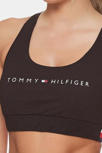 Thumbnail for Tommy Hilfiger - Kiwi Solid Logo Sports Bra