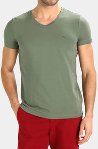 Thumbnail for Tommy Hilfiger- V- Neck T-Shirt