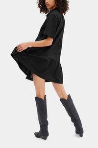 Thumbnail for Gap - Tiered Mini Shirt Dress