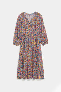 Thumbnail for Old Navy - Printed Button-Front All-Day Midi Swing Dress