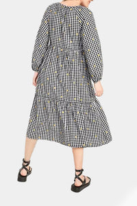 Thumbnail for Old Navy - Printed Button-Front All-Day Midi Swing Dress