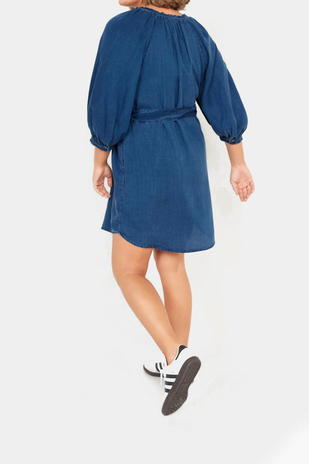 Old Navy - Waist-Defined Poet Mini Shirt Dress