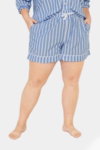 Thumbnail for High-Waisted Printed Pajama Shorts for Women -- 4-inch inseam