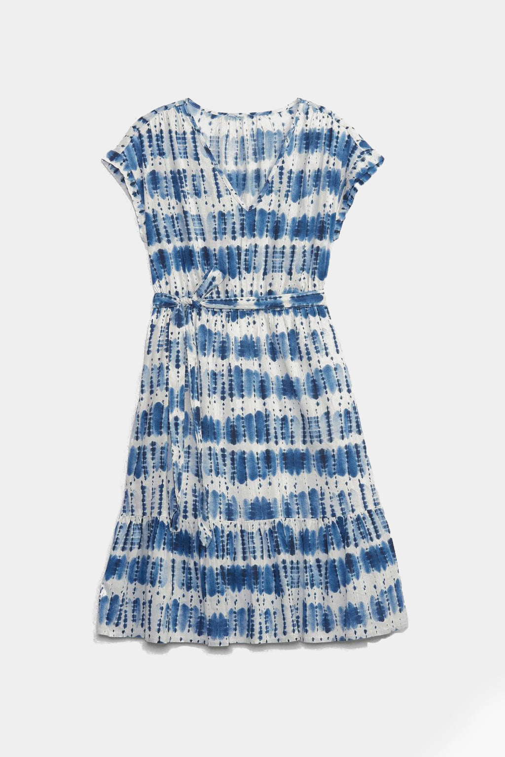 Gap -  V-Neck Gauze Belted Tie-Die Dress