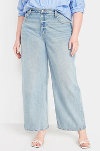 Thumbnail for Old Navy - Extra High-Waisted Baggy Wide-Leg Non-Stretch Jeans for Women