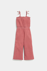 Thumbnail for Old Navy - Double-weave Smocked Shoulder-tie Jumpsuit for Girls