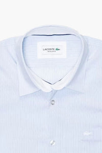 Thumbnail for Lacoste - Men's Regular Fit Vertically Striped Cotton poplin shirt