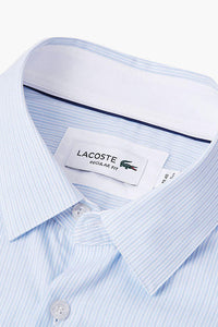 Thumbnail for Lacoste - Men's Regular Fit Vertically Striped Cotton poplin shirt