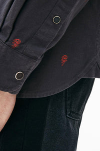 Thumbnail for Lacoste - Live Men's Boxy Fit Mini Rose Embroidery Cotton Shirt
