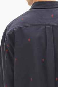 Thumbnail for Lacoste - Live Men's Boxy Fit Mini Rose Embroidery Cotton Shirt