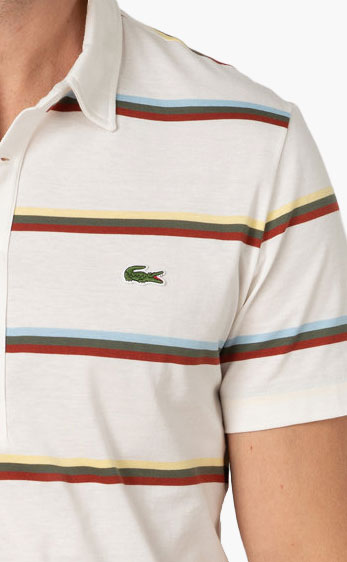 Lacoste - Men's Heritage Regular Fit Color Block Cotton Polo Shirt